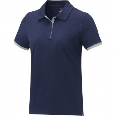 Logotrade promotional giveaway image of: Morgan short sleeve women's duotone polo
