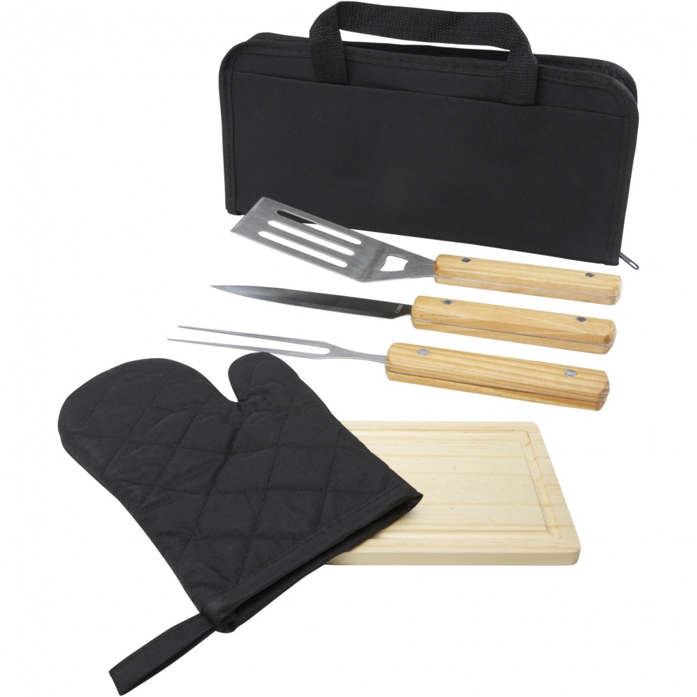 Logo trade promotional gifts picture of: Gratar 5-piece BBQ set