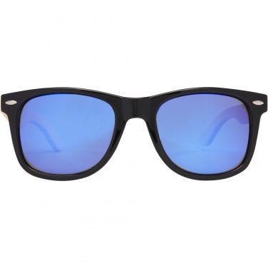 Logo trade corporate gifts picture of: Taiyō rPET/bamboo mirrored polarized sunglasses in gift box