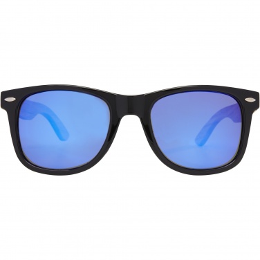 Logotrade corporate gift image of: Hiru rPET/wood mirrored polarized sunglasses in gift box