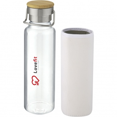 Logo trade promotional item photo of: Thor 660 ml glass bottle with neoprene sleeve