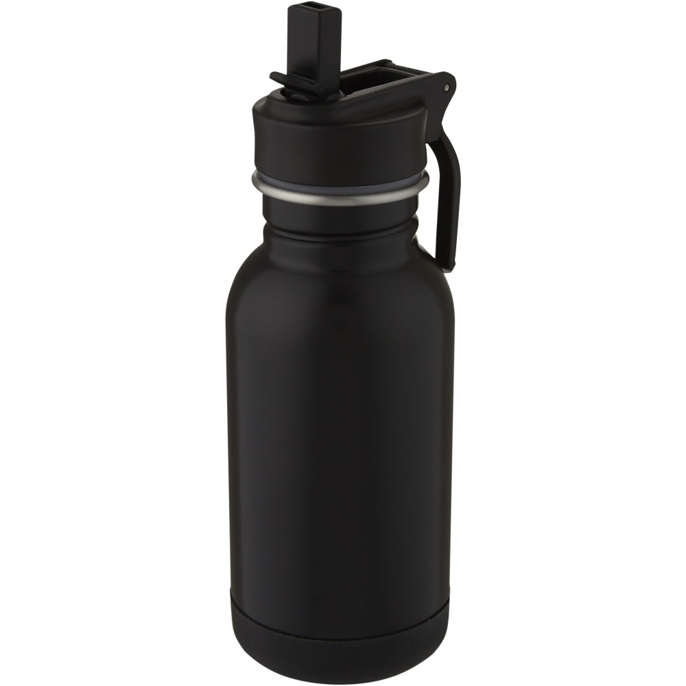 Logotrade promotional giveaways photo of: Lina 400 ml stainless steel sport bottle with straw and loop