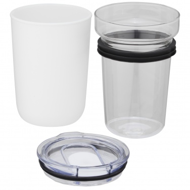 Logo trade promotional giveaways picture of: Bello 420 ml glass tumbler with recycled plastic outer wall