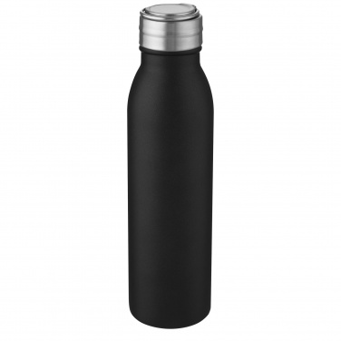 Logo trade advertising product photo of: Harper 700 ml stainless steel water bottle with metal loop