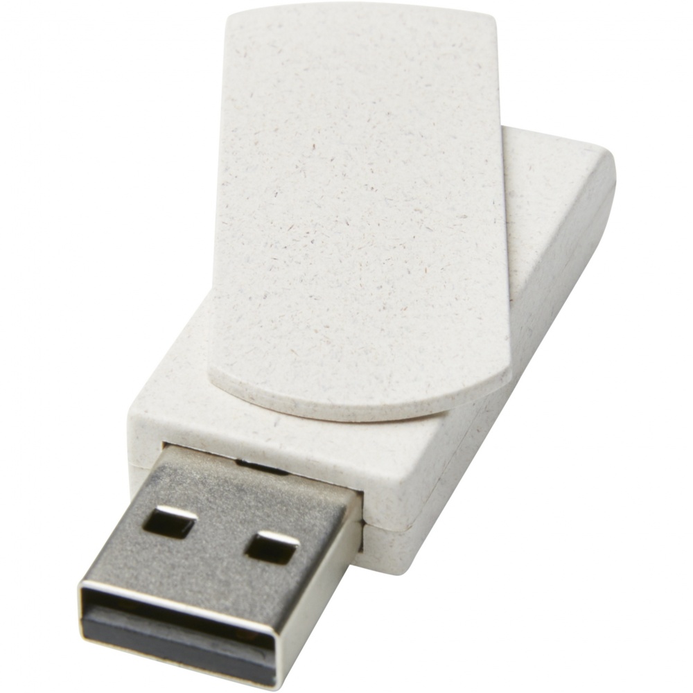 Logotrade promotional gift image of: Rotate 4GB wheat straw USB flash drive