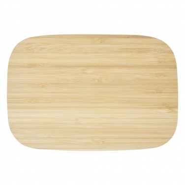 Logo trade promotional giveaways picture of: Tite stainless steel lunch box with bamboo lid