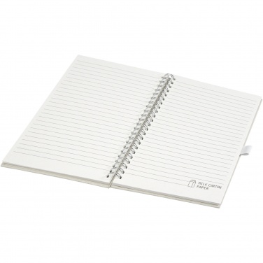 Logotrade corporate gifts photo of: Dairy Dream A5 size reference recycled milk cartons spiral notebook