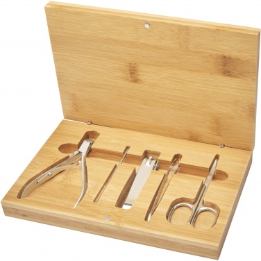 Logotrade promotional giveaway image of: Ladia 5-piece bamboo manicure set