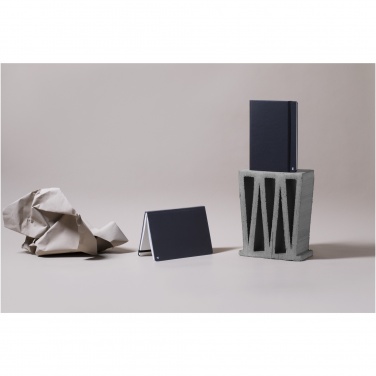 Logo trade promotional gift photo of: Karst® A5 stone paper hardcover notebook - lined