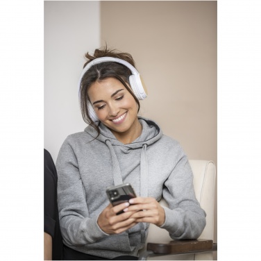 Logo trade promotional item photo of: Athos bamboo Bluetooth® headphones with microphone