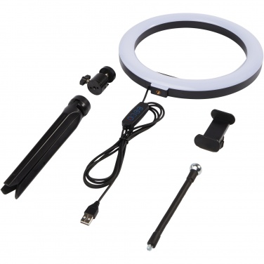 Logotrade promotional giveaways photo of: Studio ring light for selfies and vlogging with phone holder and tripod