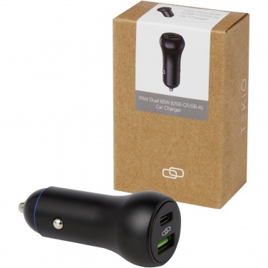 Logotrade business gift image of: Pilot dual 55W USB-C/USB-A car charger