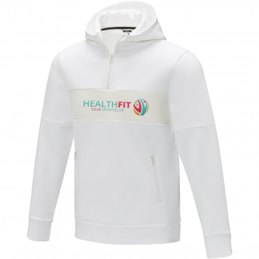 Logo trade promotional gift photo of: Sayan men's half zip anorak hooded sweater