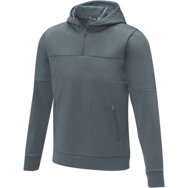 Logotrade promotional gift image of: Sayan men's half zip anorak hooded sweater