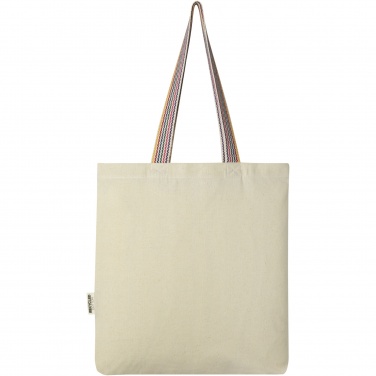 Logotrade promotional products photo of: Rainbow 180 g/m² recycled cotton tote bag 5L