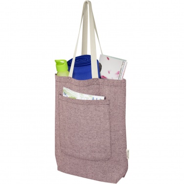 Logotrade corporate gifts photo of: Pheebs 150 g/m² recycled cotton tote bag with front pocket 9L