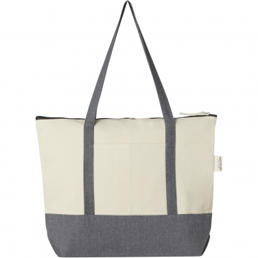 Logotrade corporate gifts photo of: Repose 320 g/m² recycled cotton zippered tote bag 10L