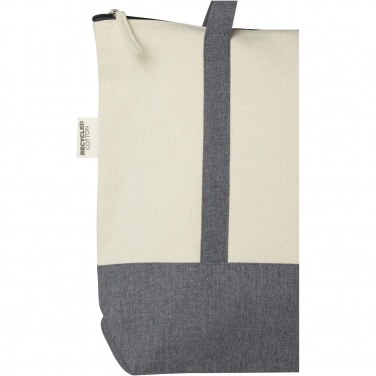 Logotrade promotional products photo of: Repose 320 g/m² recycled cotton zippered tote bag 10L
