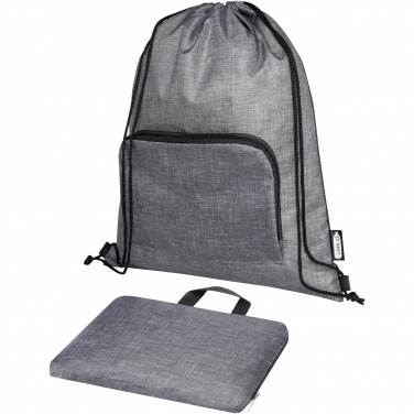 Logotrade promotional gift picture of: Ash recycled foldable drawstring bag 7L