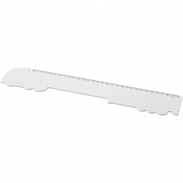 Logo trade corporate gifts picture of: Tait 30cm lorry-shaped recycled plastic ruler