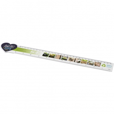 Logotrade promotional giveaways photo of: Tait 30cm heart-shaped recycled plastic ruler