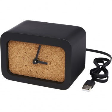 Logotrade promotional giveaway picture of: Momento wireless limestone charging desk clock