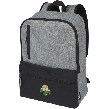 Logo trade promotional gift photo of: Reclaim 15" GRS recycled two-tone laptop backpack 14L
