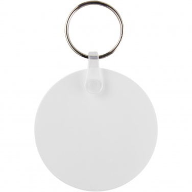 Logo trade promotional giveaways picture of: Tait circle-shaped recycled keychain