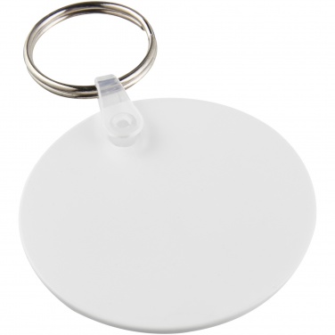 Logo trade promotional gifts image of: Tait circle-shaped recycled keychain