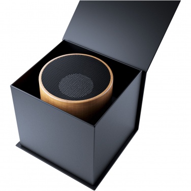 Logo trade promotional merchandise photo of: SCX.design S27 3W wooden ring speaker