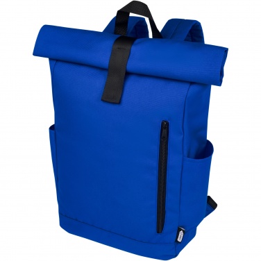 Logotrade promotional gifts photo of: Byron 15.6" GRS RPET roll-top backpack 18L
