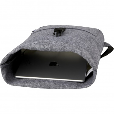 Logo trade promotional merchandise image of: Felta GRS recycled felt roll-top bike bag 13L