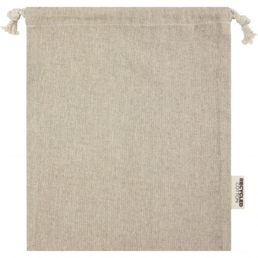 Logo trade business gifts image of: Pheebs 150 g/m² GRS recycled cotton gift bag medium 1.5L