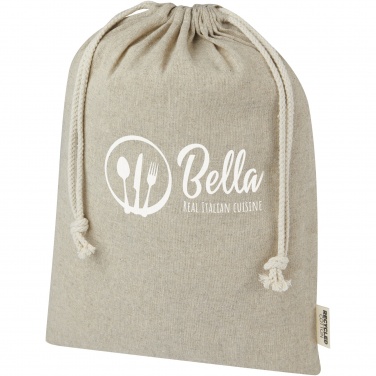 Logotrade promotional merchandise photo of: Pheebs 150 g/m² GRS recycled cotton gift bag large 4L