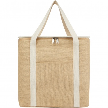Logo trade promotional gifts image of: Juta 300 g/m² jute cooler bag 19L