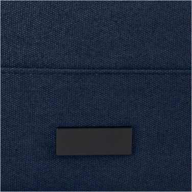 Logo trade promotional giveaway photo of: Joey 15” GRS recycled canvas rolltop laptop backpack 15L