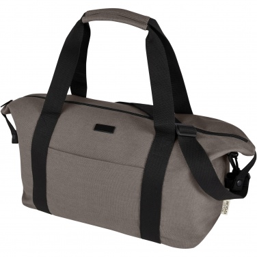 Logo trade promotional gift photo of: Joey GRS recycled canvas sports duffel bag 25L