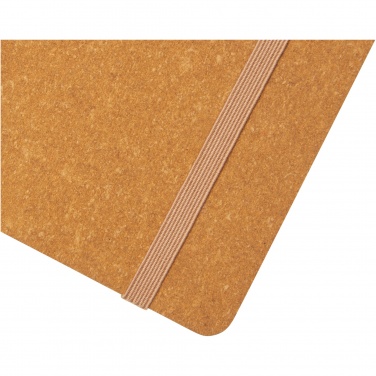 Logotrade promotional product picture of: Kilau recycled leather notebook 
