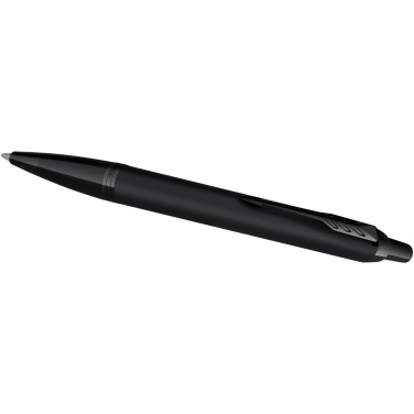 Logo trade promotional items image of: Parker IM achromatic ballpoint and rollerball pen set with gift box