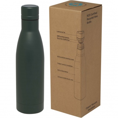 Logo trade promotional item photo of: Vasa 500 ml RCS certified recycled stainless steel copper vacuum insulated bottle