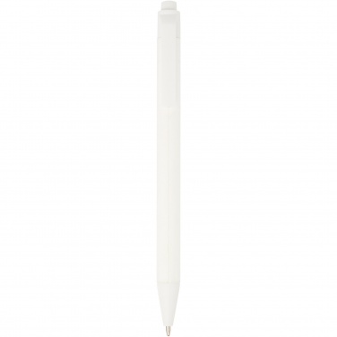 Logo trade advertising products image of: Chartik monochromatic recycled paper ballpoint pen with matte finish