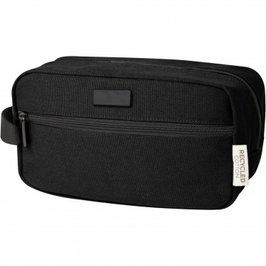 Logo trade business gifts image of: Joey GRS recycled canvas travel accessory pouch bag 3.5L