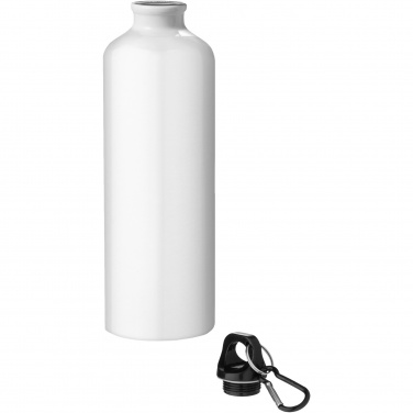 Logotrade corporate gifts photo of: Oregon 770 ml RCS certified recycled aluminium water bottle with carabiner