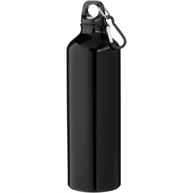 Logo trade promotional merchandise picture of: Oregon 770 ml RCS certified recycled aluminium water bottle with carabiner