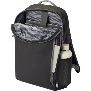 Logo trade corporate gift photo of: Aqua 15" GRS recycled water resistant laptop backpack 21L