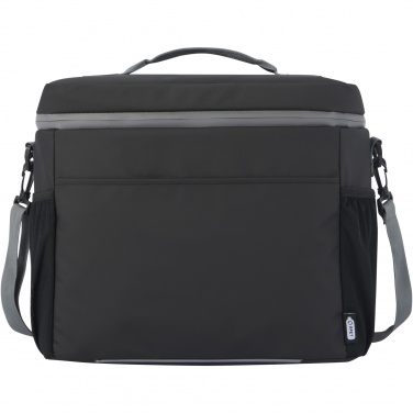 Logo trade promotional giveaway photo of: Aqua 20-can GRS recycled water resistant cooler bag 22L
