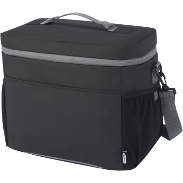 Logo trade promotional giveaway photo of: Aqua 20-can GRS recycled water resistant cooler bag 22L