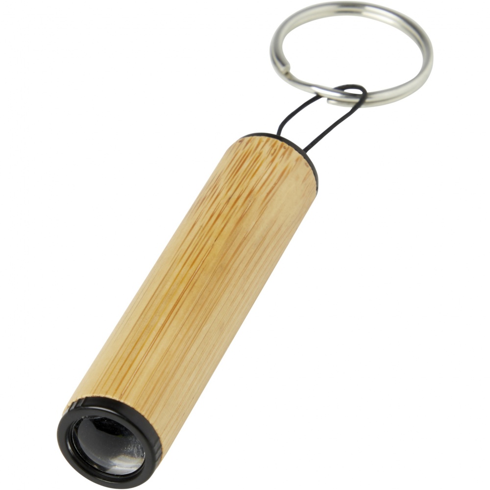 Logotrade business gifts photo of: Cane bamboo key ring with light