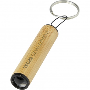 Logo trade promotional giveaways picture of: Cane bamboo key ring with light
