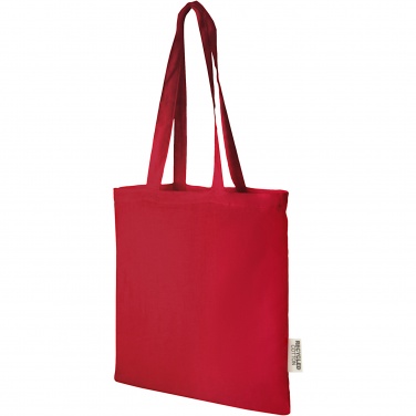 Logotrade promotional gift image of: Madras 140 g/m2 GRS recycled cotton tote bag 7L